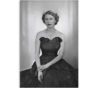 HKAHF AJWUQ Poster della Regina di Elisabetta 《Regina Elisabetta II》 Mostra Wall Art Elizabeth Dipinti su Tela Stampe retrò per la Decorazione della Stanza Immagine 20x15cmx1 Senza Cornice