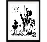 HKAHF AJWUQ Poster di Don Quichotte, Pablo Picasso, Don Quichotte, Pablo Picasso, stampa a sole, su tela, per la decorazione della casa, 20 x 30 cm, senza cornice