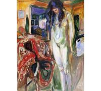 HKAHF AJWUQ Poster di Edvard Munch《La Sedia di Vimini》Arte della Parete Stampe di Edvard Munch Barbarie Pittura su Tela Quadro Nordico per l'arredamento del Soggiorno 20x30cmx1 Senza Cornice