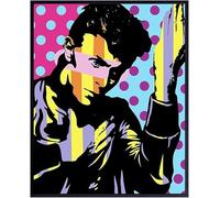 HKAHF AJWUQ Poster Donna di David Bowie Illustrazione murale Stampe retrò della Mostra David Bowie Pittura Nordica su Tela per Arredamento del Soggiorno Immagine 30x40cmx1 Senza Cornice