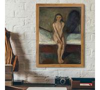 HKAHF AJWUQ Poster famosi di Edvard Munch 《La Pubertà 》 Mostra Stampa Astratta Pittura su tela di Edvard Munch per l'arredamento della casa 60x80cmx1 Senza cornice