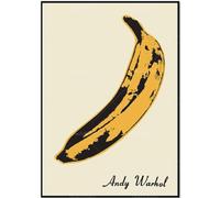 HKAHF AJWUQ Poster su tela di Andy Warhol con copertina a banana, stampa artistica da parete con Andy Warhol e Andy Warhol, per soggiorno, 60 x 90 cm, senza cornice
