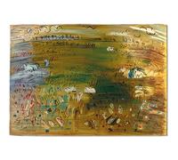 HKAHF AJWUQ Raoul Dufy Exhibition Wall Art "The Great Wheat Field" Poster stampa retrò Raoul Dufy tela pittura per soggiorno immagine decorativa 80 x 60 cm senza cornice