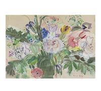 HKAHF AJWUQ Raoul Dufy Manifesti della Mostra Arte della Parete Astratta Raoul Dufy Pittura su Tela Stampe di Fiori Nordic Home Living Room Decor Picture 20x30cmx1 No Frame