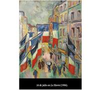 HKAHF AJWUQ Raoul Dufy Manifesti La Bandiera Nazionale Mostra Arte della Parete Fauvismo Pittura su Tela Raoul Dufy Stampe per Home Decor Immagini 60X90cmX1 Senza Cornice