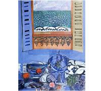 HKAHF AJWUQ Raoul Dufy Mostra Manifesti Astratto Arte Della Parete Raoul Dufy Tela Pittura Fuori dalla finestra Stampe Casa Soggiorno Decor Quadro 40x50cm No Frame
