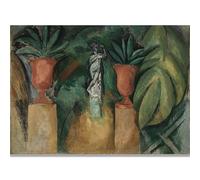 HKAHF AJWUQ Raoul Dufy Poster 《I Due vasi Statua》 Mostra Wall Art Fun Painter Pittura su Tela Stampe Moderne per Home Decor Picture 70x50cmx1 No Frame