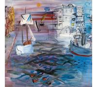 HKAHF AJWUQ Raoul Dufy Poster 《libertà Digitale》 Mostra Wall Art Fun Painter Pittura su Tela Stampe Moderne per la Decorazione Domestica Immagine 60x60cmx1 No Frame