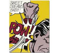 HKAHF AJWUQ Roy Lichtenstein Poster 《Sogni d'oro Baby》Arte della Parete Roy Lichtenstein Dipinti su Tela Stampe retrò per la Decorazione della Stanza Immagine 40x50cmx1 Senza Cornice