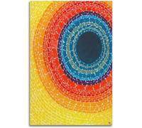 HKAHF AJWUQ Stampa artistica da parete con il famoso Alma Thomas del Museo di Brooklyn, stampa moderna su tela per soggiorno, 50 x 70 cm, senza cornice