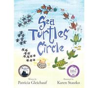 HKAHF AJWUQ Tartarughe Marine Cerchio Poster sotto Il Mare Parete Arte Stampe Blu Moderna Pittura su Tela per Soggiorno Decor Immagine 50x70cmx1 Senza Cornice