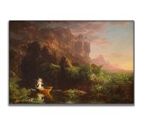 HKAHF AJWUQ Thomas Cole Wall Art 《Il Viaggio della Vita》 Poster Thomas Cole Stampe Pittura su Tela Moderna per Soggiorno Home Decor Immagini 30x20cm Senza Cornice