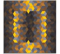 HKAHF AJWUQ Victor Vasarely Poster Allucinazioni Ottiche Arte della Parete Victor Vasarely Stampe Mostra Pittura su Tela per Soggiorno Decor Immagine 30x30cmx1 No Frame
