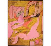 HKAHF AJWUQ Willem De Kooning Poster Pittura Colorata Astratta Willem De Kooning Mostra della Parete della Mostra Stampe su Tela per Decorazioni Domestiche Immagini 15x20cm Senza Cornice