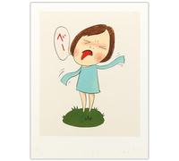 HKAHF AJWUQ Yoshitomo Nara Poster《Crea volti》Arte della Parete Yoshitomo Nara Stampe Yoshitomo Nara Pittura su Tela Pop Art Immagine per la Decorazione Domestica 40x60cm Senza Cornice