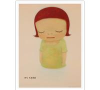 HKAHF AJWUQ Yoshitomo Nara Poster《Pensieri nel Lago della Via Lattea》Stampe d'Arte Murale Yoshitomo Nara Pittura su Tela Pop Art Immagine per Home Decor 50x70cm Senza Cornice