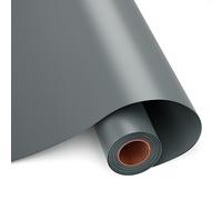 HKC Pellicola in vinile per plotter permanente, colore grigio opaco, 30,5 cm x 400 cm, per tutte le tagliatrici, autoadesiva, in vinile per decorazioni feste, adesivi, tazze fai da te
