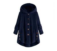 Hkdjaess 2025 Giacca Donna In Pile Caldo A Buon Mercato Inverno Pilou Hoodie Giacca Indoor Casual Manica Lunga Giacca Sportiva Di Grandi Dimensioni Spessa Calda Felpe con Cappuccio Giacche, Marina