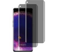 Hkess 2 Pezzi Anti Spy Pellicola Protettiva in Vetro Temperato per OPPO Find X5, Copertura Completa Privacy Protezione Schermo, Anti-Spia Durezza 9H Protettiva Film