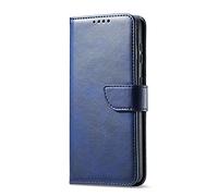 Hkess Custodia Placcatura Specchio per Xiaomi Mi 10/Mi 10 Pro Funzione Stand Traslucido Clear View Standing Cover 360 Gradi Protezione Cassa Mirror Flip Antiurto Anti Graffio Bumper, Blu