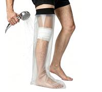 HKF HO KI HO Copertura impermeabile per adulti, gamba intera per doccia, protezione da colata e lesioni, mantiene asciutto il getto e la fasciatura per adulti (104CM)