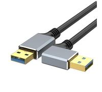 Hkfgdjdl 15-200cm USB3.0 Un maschio a un maschio ad un cavo dati ad alta velocità per stampante scanner ventola del computer portatile e disco rigido di archiviazione