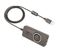 Hkfgdjdl 3 in 1 Cuffie Microfono Scheda Audio Esterna 3.5mm Microfono Adattatore Audio Per Computer Smartphone Plug And Play