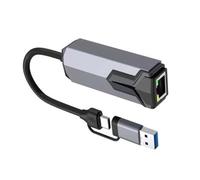 Hkfgdjdl Adattatore Ethernet da 2,5 Gbps tipo C/USB a cavo RJ45 connessione diretta Gigabit Networking per accessori per PC portatili