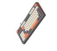 Hkfgdjdl ARGB - Tastiera da gioco retroilluminata a 98 tasti, ergonomica, cavo USB per tastiera con cavo USB per PC e computer