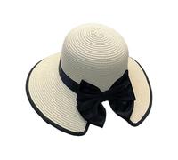 Hkfgdjdl Cappello da sole in paglia regolabile con fiocco decorativo traspirante cappello a prova di sole per donne uomini attività all'aperto spiaggia