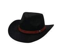 Hkfgdjdl Cappello occidentale del partito con il tessuto misura regolabile di colore marrone della banda etnica per i partiti all'aperto di