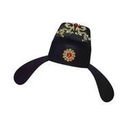 Hkfgdjdl Cappello ufficiale cinese tradizionale cappello costume vintage cappello traspirante tessuto non tessuto copricapo per la raccolta di eventi storici