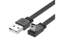 Hkfgdjdl Cavo dati piatto in silicone da USB 2.0 a USB 5 pin, connettori ad angolo di 90 gradi, per telefoni UAV per fotocamera