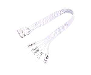 Hkfgdjdl Cavo di espansione per scheda madre, alimentazione LED, reset, PC, connettore F-PANEL femmina a 2 pin maschio, per computer reset hard disk