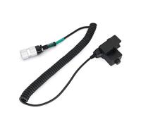 Hkfgdjdl Cavo di sistema PTT U94, 6 pin NATO Plug Push to Talk U94 tipo auricolare PTT riduzione del rumore cavo per radio PRC-152