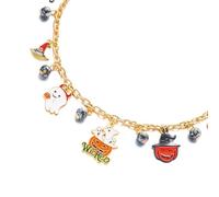 Hkfgdjdl Collana a forma di zucca, per Halloween, con gatti e zucche, gioiello per feste, regolabile, portatile, in lega, accessorio per feste