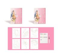 Hkfgdjdl Divertente libro di pittura per scarabocchi include 12 colori ad acquerello e penna a pennello ad acqua per adulti disegno artistico schizzo