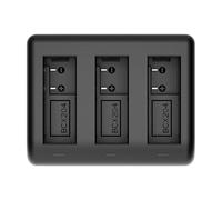 Hkfgdjdl Hub di ricarica della batteria a triplo slot con indicatori LED USB C e porta USB per batterie Action 5Pro/4/3