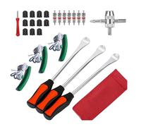 Hkfgdjdl Leva a cucchiaio per pneumatici, set di leve per pneumatici, resistenti, per moto, bici, auto, pneumatici, cambio pneumatici, protezione per cerchione
