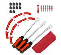 Hkfgdjdl Leva a cucchiaio per pneumatici, set di leve per pneumatici, resistenti, per moto, bici, auto, pneumatici, cambio pneumatici, protezione per cerchione