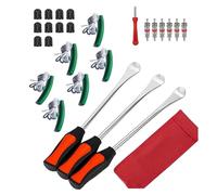 Hkfgdjdl Leva a cucchiaio per pneumatici, set di leve per pneumatici, resistenti, per moto, bici, auto, pneumatici, cambio pneumatici, protezione per cerchione