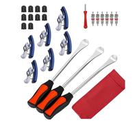 Hkfgdjdl Leva a cucchiaio per pneumatici, set di leve per pneumatici, resistenti, per moto, bici, auto, pneumatici, cambio pneumatici, protezione per cerchione