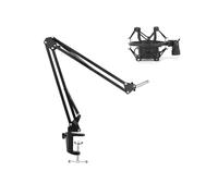 Hkfgdjdl NB35 - Supporto per microfoni da tavolo, orientabili e MS089SV, colore: Argento