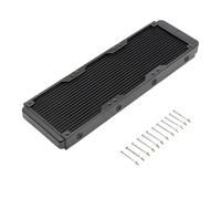 Hkfgdjdl Radiatore di alluminio di raffreddamento ad acqua di 18 tubi per raffreddamento a liquido del CPU con il porto infilato e dissipazione di calore efficiente