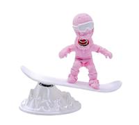 Hkfgdjdl Statuetta decorativa a forma di sci, decorazione per cruscotto dell'auto con divertente effetto di movimento, per gli amanti delle auto e gli interni dei veicoli