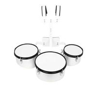 Hkfgdjdl Tamburo a toni multipli Triple Tone Drum con telaio posteriore, Tamburo da marcia a triplo tono, tamburo a doppio tono per Marching Band