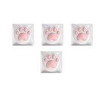 Hkfgdjdl Tappi per chiavi, 4 pezzi e copritasti a forma di artiglio di gatto, con profilo OEM, per tastiere meccaniche, accessori per tastiere