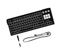 Hkfgdjdl Tastiere meccaniche di gioco di RGBs con i commutatori rossi scambiabili caldi ed il pannello di controllo LCD per