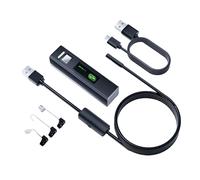 Hkfgdjdl Telecamera endoscopica con luce per cellulare, fotocamera per ispezione periscopio con luce LED regolabile impermeabile Snake Camera