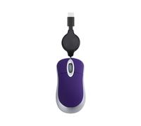 Hkfgdjdl USB C Mouse con cavo retrattile piccolo mouse per bambini 1000DPI mouse da viaggio PC desktop notebook